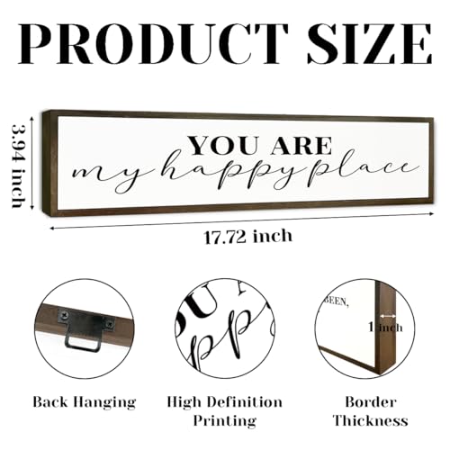 Inspirational Wood Sign, You are My Happy Place Sign, Romantic Home Decor, Master Bedroom Decors, Desk Decor Art, Farmhouse Shelves Decoration - color: Day Sign 10