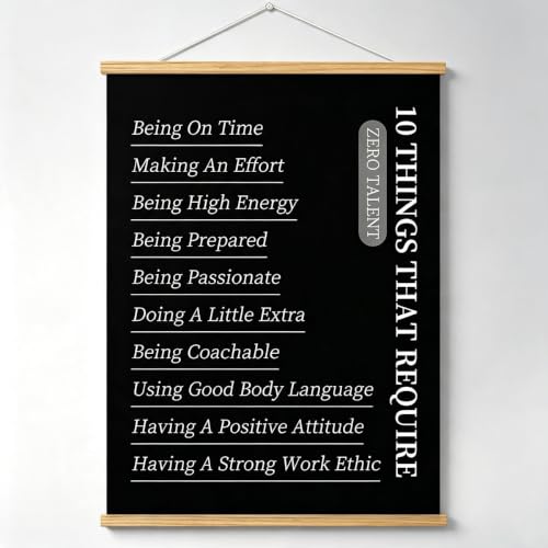 My Coping Tools A to Z Kids Poster with Wooden Hanger (10 Things-black, 16" L x 12" W, Framed) - color: 10 Things-black, size: 16"L x 12"W