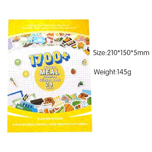 1700+ Functional Decorative Planner Stickers Set (Dietary Arrangements) - color: Dietary Arrangements