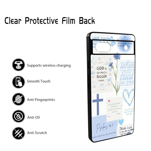 Bible Verse Phone Case Shockproof Protective Christian Jesus Phone Cover for Google Pixel 6A - color: Christian, size: Google Pixel 6A