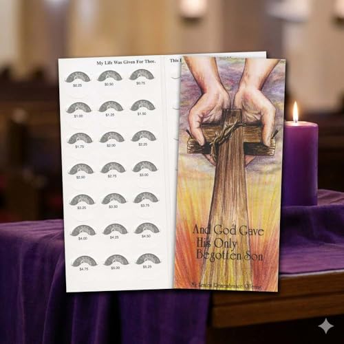 Hands of God Lenten Coin Folder Offering Semi-Dated $10.00 (Pkg of 50)
