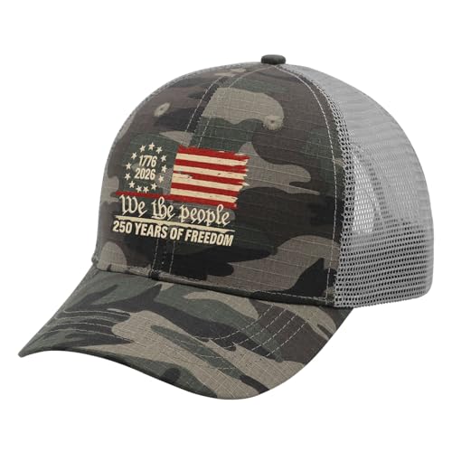 U.S. 250th Anniversary 250 Years Freedoms 1776-2026 Baseball Hats Funny - color: U.s. 250th Anniversary 250 Years Freedoms 1776-20263