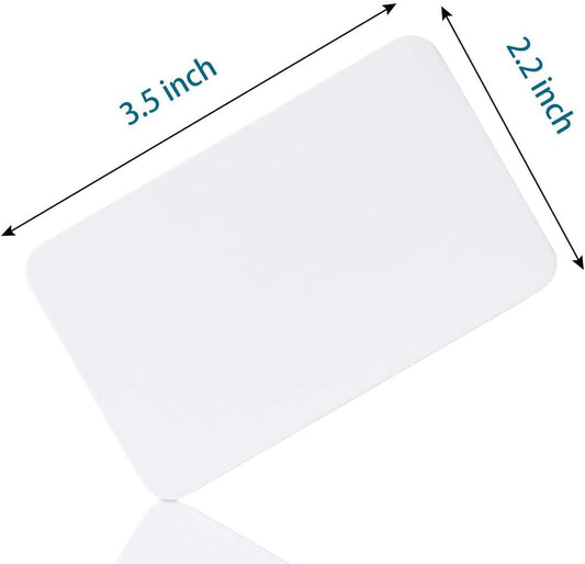Primbeeks 600pcs White Blank Business Cards, 3.5x 2.2 inch Premium Small Blank White Cardstock Note business kraft paper cards - color: White, size: 600
