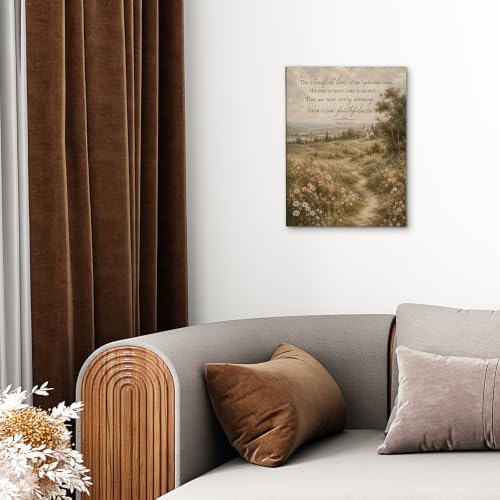 DIENADFX Christian Floral Landscape Canvas Wall Art Decor Pictures 11x14