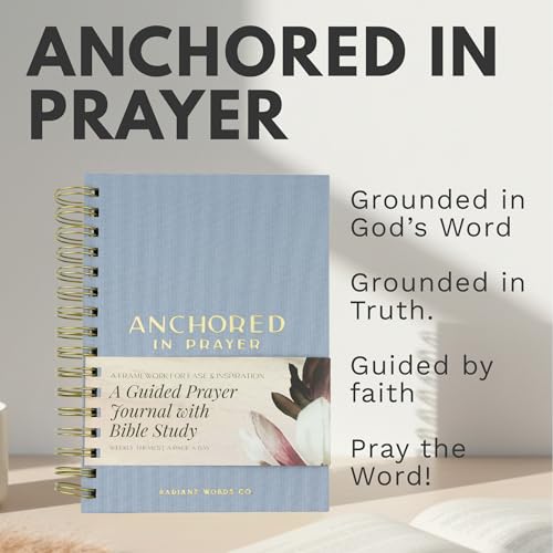 Prayer Journal with Bible Study - 20 Weeks Guided Daily Prayer Journal for Woman to Strengthen Faith, Religious Prompts for Spritual Growth - color: Blue