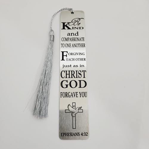 Christian Psalm Bookmarks, Bible Verse Gifts, Metal Bookmarks (Ephesians 4:32 Bookmark Gifts) - color: Ephesians 4:32 Bookmark Gifts