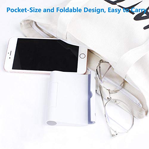 VOVIGGOL 2 Pack Cell Phone Stand for Desk, Foldable Cell Phone Holder Mobile Stand Phone Dock, Adjustable Tablet Stand Holder Compatible with iPhone 16 15 14 13 12 11 Pro Max iPad Samsung (Black) - color: Black 2 Pack