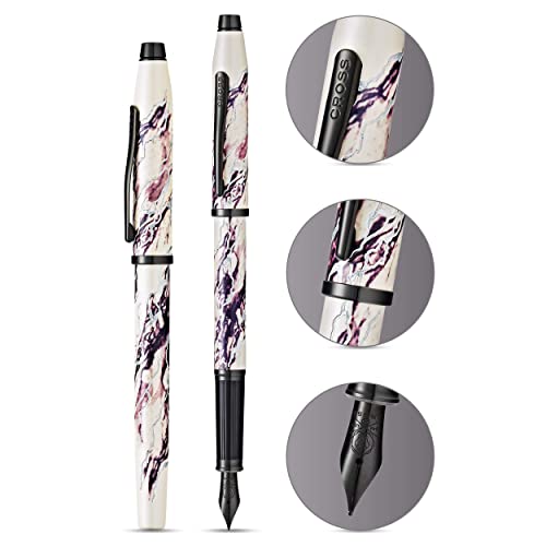 Cross Wanderlust Everest Refillable Fountain Pen, Fine Nib, Black Ink - color: Everest