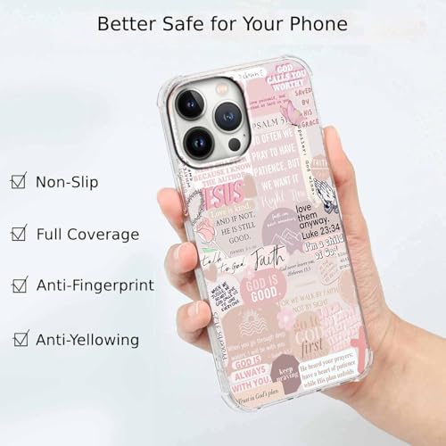 Case for iPhone 13 Pro with Christian Design,Jesus Bible Verse Christian Quotes Collage,Soft TPU Bumper Case for iPhone 13 Pro,#7 - color: Christian 7, size: iPhone 13 Pro