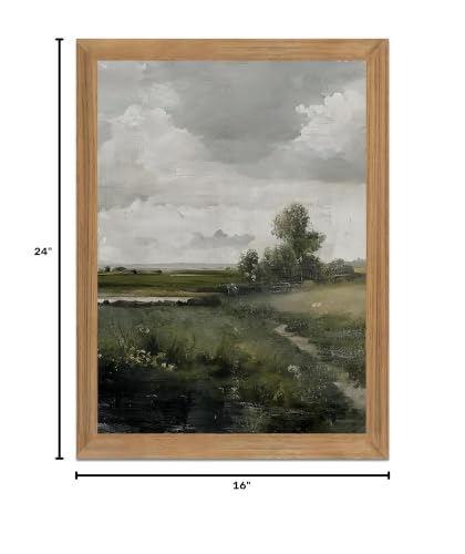 smvexyl Framed Landscape Wall Art, Neutral Nature Canvas Print, 16x24 - color: fengjingshu, size: 24"L x 16"W