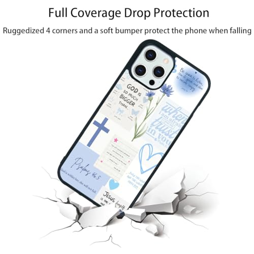 Bible Verse Phone Case Shockproof Protective Christian Jesus Phone Cases for iPhone 12 Pro Max - color: Jesus, size: iPhone 12 Pro Max