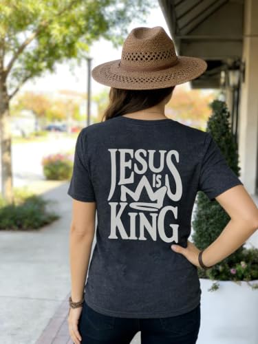 Christian Shirts for Women Religious Saying Tshirt Bible Verse Tee Tops - color: 01-dark Gray, size: Small