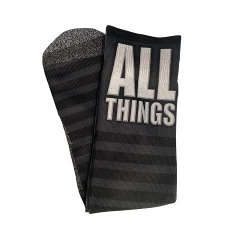 Bible Verse Socks for Men, Christian Scripture Crew Socks, Faith Gift - color: Philippians 4:13