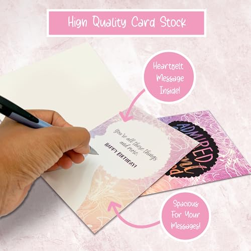 African American Birthday Cards Assortment Box – 18 Greeting Cards with Envelopes, Beautiful Black Women Designs – Birthday Gift for Women - style: Assortment 840