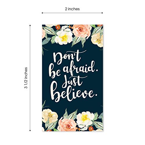 Canopy Street Inspirational Quote Cards / 50 Positivity Cards / 25 Uplifting Designs / 2" x 3.5" Flat Mini Motivational Business Card Sized Notes/Made In The USA - color: Inspirational