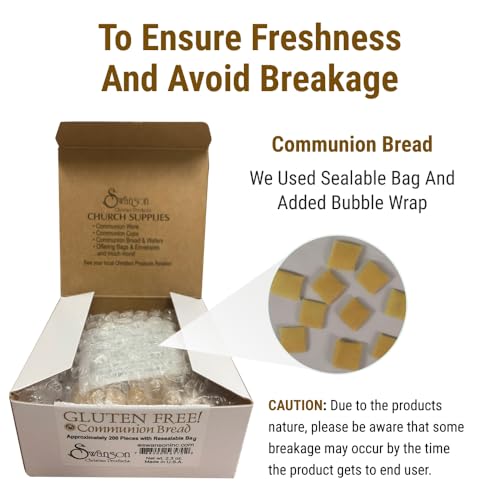 Communion Bread - Gluten-Free Communion Bread - Church Supplies - Package of approx. 200 pieces