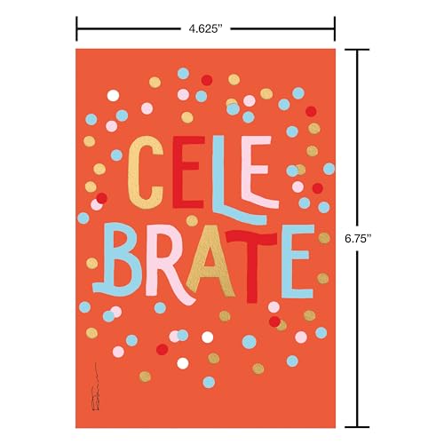 American Greetings 33-Count Birthday Card Pack designed by Kathy Davis Studios, Colorful Hand-Illustrated Assortment 4.625 inches x 6.75 inches (Pack of 6) - color: Kathy Davis Designs - Cake, size: 4.625 inches x 6.75 inches (Pack of 6)