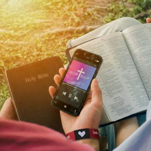 Landical 12/24 Pack Nfc Bible Verse Bracelet for Adults - style: Vintage