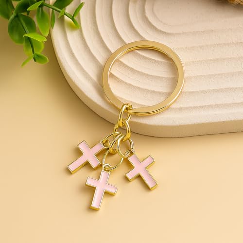 Cross Keychain – Cool Keychains Gifts for Christian, Baptism, Holidays, Keychains for Car Keys - color: Cross9