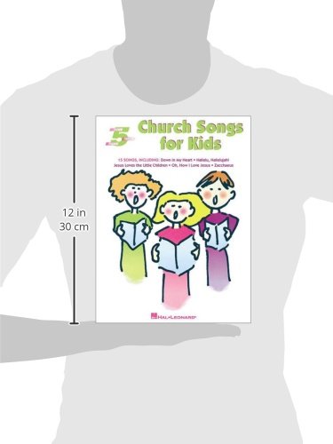 Church Songs for Kids: Five-Finger Piano | Piano Sheet Music Songbook for Piano & Keyboard | Five Finger Piano Songbook with 15 Sacred Songs for Children | SMP Primer Level Early Elementary