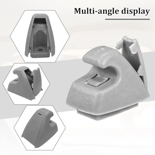 2PCS Car Sun Visor Clip Retainer, OEM#95994975 95994976 Vehicle Sun Visor Hook Bracket, Auto Sunvisor Holder Clip Replacement, Compatible with Cruze 2011-2016 Sonic 2012-2020 (Gray) - color: Gray