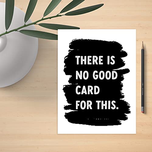 Andaz Press Jumbo Sympathy Card with Envelope - Sorry For Your Loss, Pet Loss Condolences Card with Big Blank Space - 8.5" x 11", 1-Pack - color: No Good Card For This