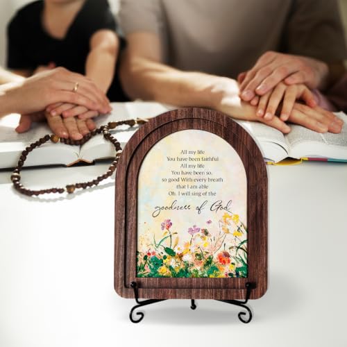 Goodness Of God Wood Plaque Signs,Christian Desk Decor - color: Goodness Of God