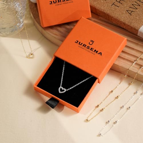 Layered Necklaces for Women | 14K Gold Plated Stackable Choker Necklace Set - Dainty Jewelry Gift - style: 2PCS-Gold heart layered necklaces