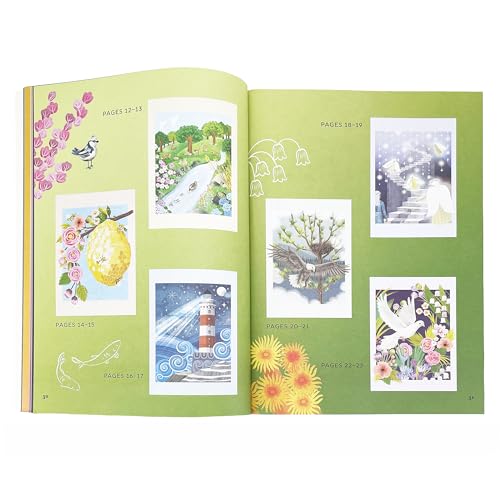 Sticker by Number Inspiration for the Soul- 12 Beautiful Scenes Inspired by Bible verses, Poems, and Spiritual Quotes