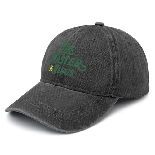 Y'Alls Need Jesus Hats for Mens Aesthetic Washed Distressed Baseball Cap - color: Black8