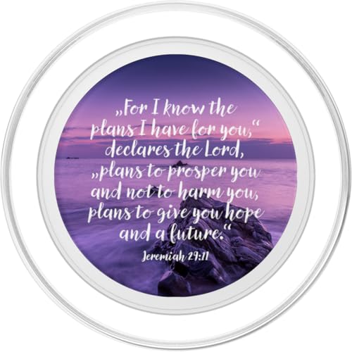Bible Verse Jeremiah 29 11 Religious Gift Faith Christian PopSockets PopGrip for MagSafe - style: Magnetic PopGrip