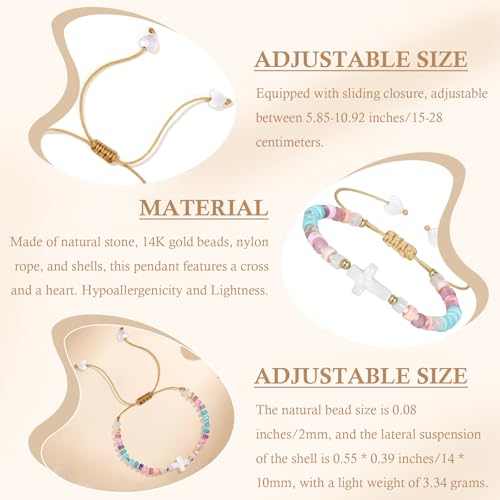 Bracelets for Girls Cross Soccer Bracelets Birthday Gifts for Girl - color: 2# 8th Birthday