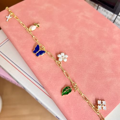 Bible Charm Chain,Scripture Bookmark Accessories for Bible Study (Style D) - style: Style D