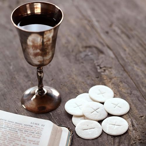 Whole Wheat Altar Bread, Communion Wafers for Mass, Catholic Church Supplies, 1 1/8 Inch, 500 count