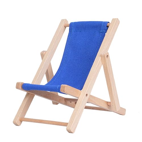 Foldable Wooden Cell Phone Stand, Phone Holder for Desk - color: Navy Blue