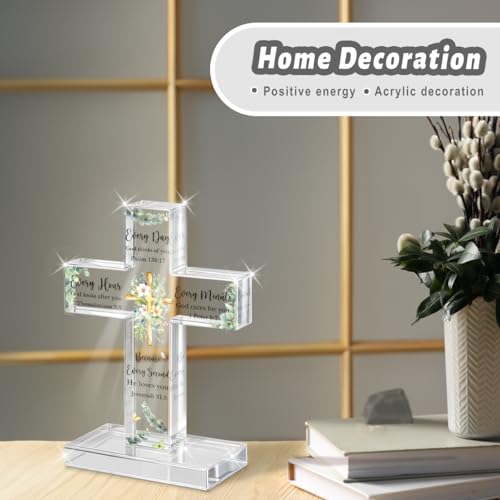 PVOPVO Standing Cross Christian Gifts, Acrylic Religious - color: Every