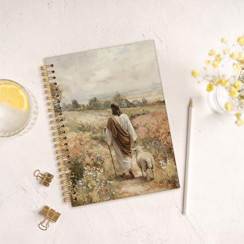 Christian Religious Gift for Women,Jesus and Lamb Christian Notebook - color: bible-jesus