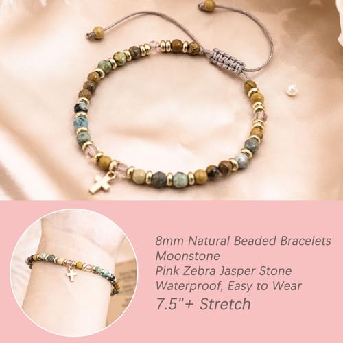 Baptism Gifts for Women Inspirational Faith Christian Beaded Bracelet