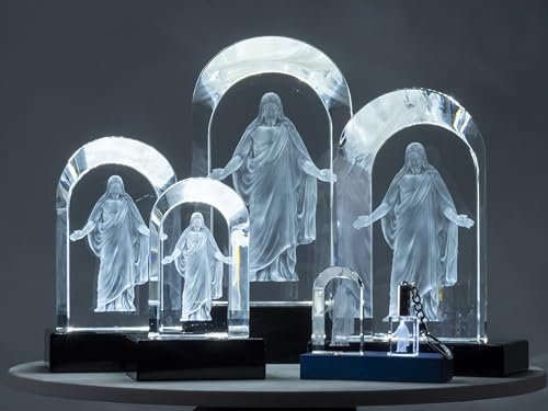 3D Laser Engraved Statue & LED Lighted Base - size: Small