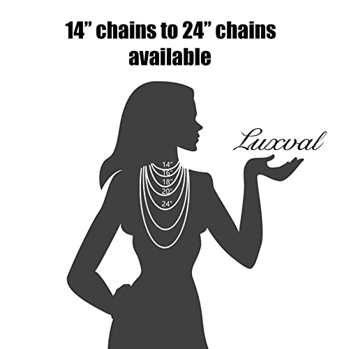 Luxval Cross Necklace for Women -Dainty 14K Gold Plated Cross Necklace Layered Gold Cross Necklace Cross Choker Necklace Gold Cross Necklaces for Women Trendy Gold Jewelry Gifts for Women - color: Silver-Layered Cross