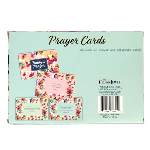 CrownJewlz Christian Bible Verse Prayer Cards, Lemon & Floral - style: Lemon & Floral