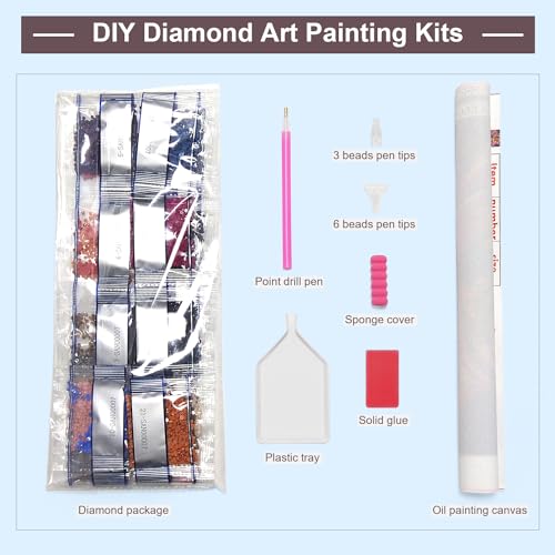 Sanjee Christ Cross Diamond Art Painting Kit Inspirational Verses for Adult