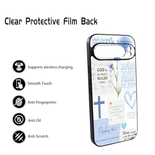 Bible Verse Phone Case Shockproof Protective Christian Jesus Phone Cover for Google Pixel 9 Pro XL - color: Christian, size: Google Pixel 9 Pro XL