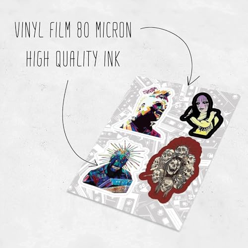 50Pcs American Nu Metal Band & Adult Stickers, Metal Band Stickers, Strong Adhesive & Waterproof Decals for Laptop and Skateboards, Gifts for Women & Men - color: Band Stickers