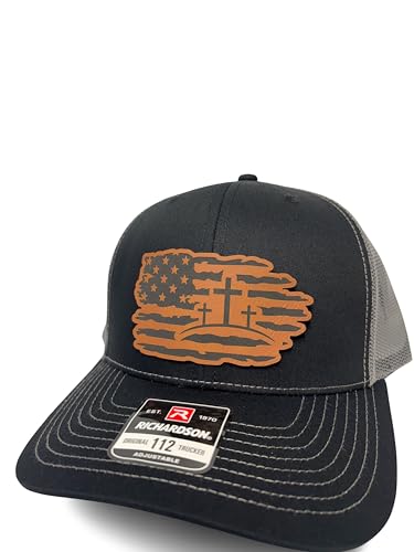 Christian Jesus Cross Hat for Men and Women – God Religious Faith Baseball Cap Trucker Snapback Hat - color: Black