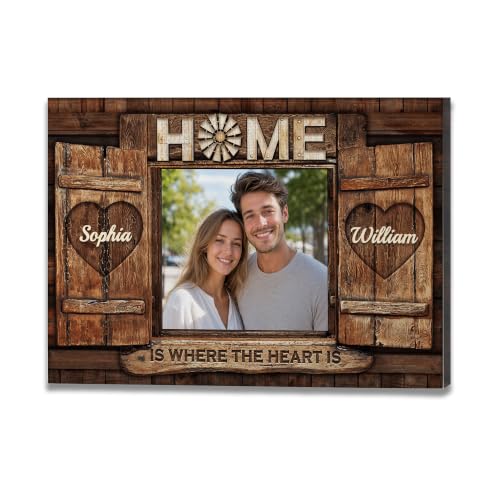 Ipplee Custom Canvas Prints with Your Photos, Romantic Wall Art for Couple - color: Design03