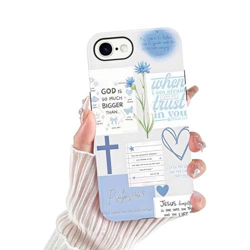 Cute Blue Jesus Christian Phone Case for iPhone 16e/iPhone 17e 6.1'' - color: Blue, size: iPhone 16e/iPhone 17e