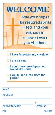 Pew Offering Envelope - Sunrise (Pkg 500)