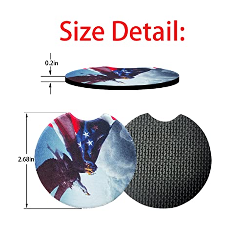 Moly Magnolia 2 Pack 2.75 Inch Car Cup Holder Coasters, Style G - color: Style G