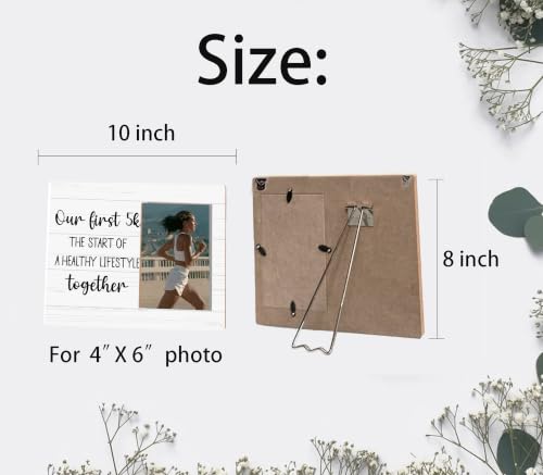 Our First 5K Running Picture Frame - color: running